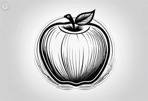 Teacher Apple tattoo idea