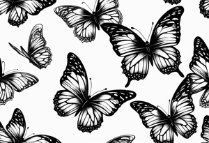 Butterfly with power tattoo idea