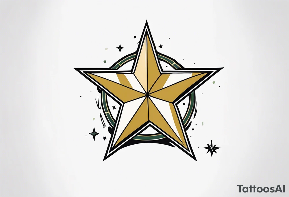 us army star tattoo idea