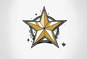us army star tattoo idea