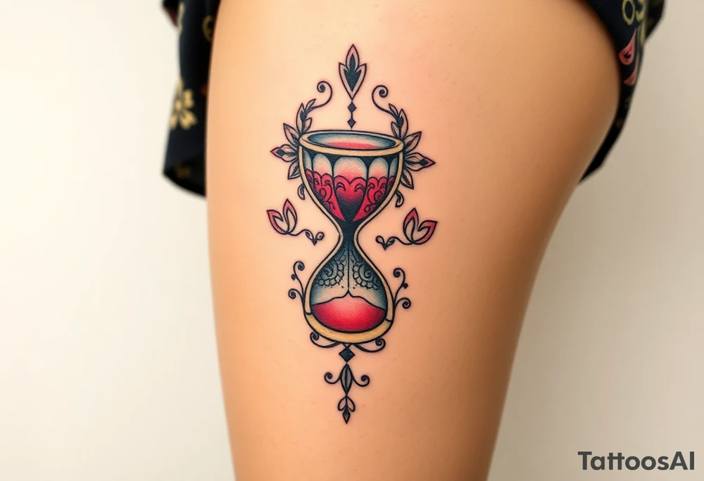 hourglass tattoo idea