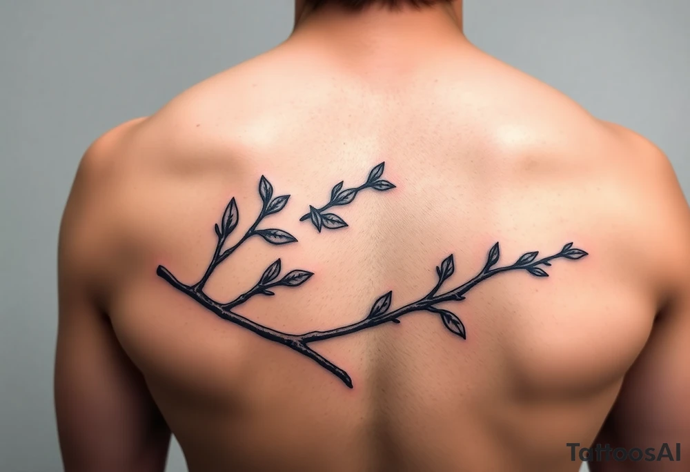 oak branch tattoo idea