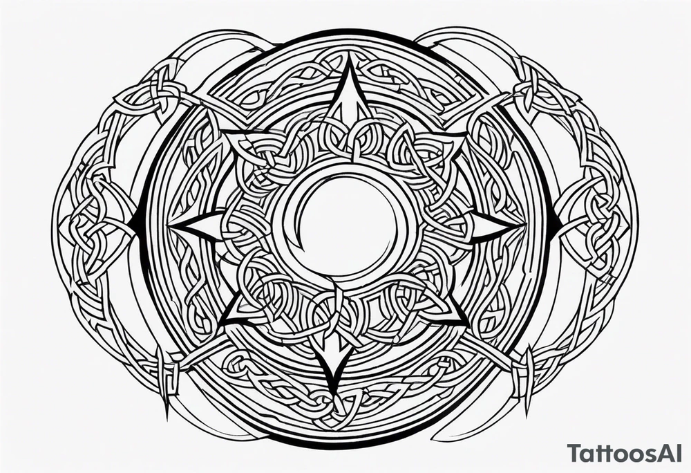 celtic circle tattoo idea