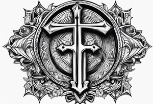 Valhalla word church tattoo idea