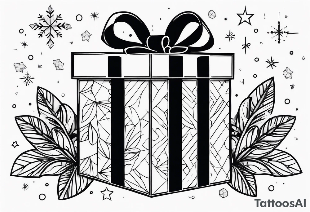 christmas gifts tattoo idea