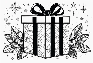 christmas gifts tattoo idea