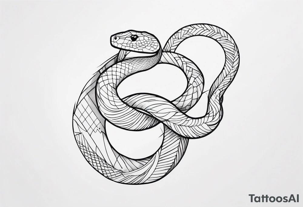 Snake wrapped around arm tattoo idea