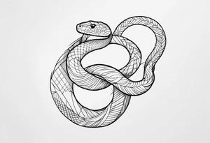 Snake wrapped around arm tattoo idea