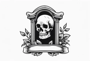 Tombstone tattoo design no cross tattoo idea