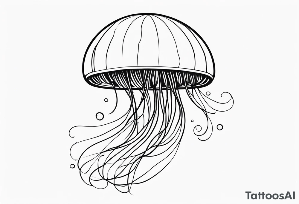 Playful Jellyfish tattoo idea