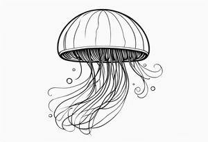 Playful Jellyfish tattoo idea