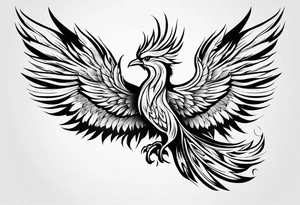 Phoenix bird for arm tattoo idea