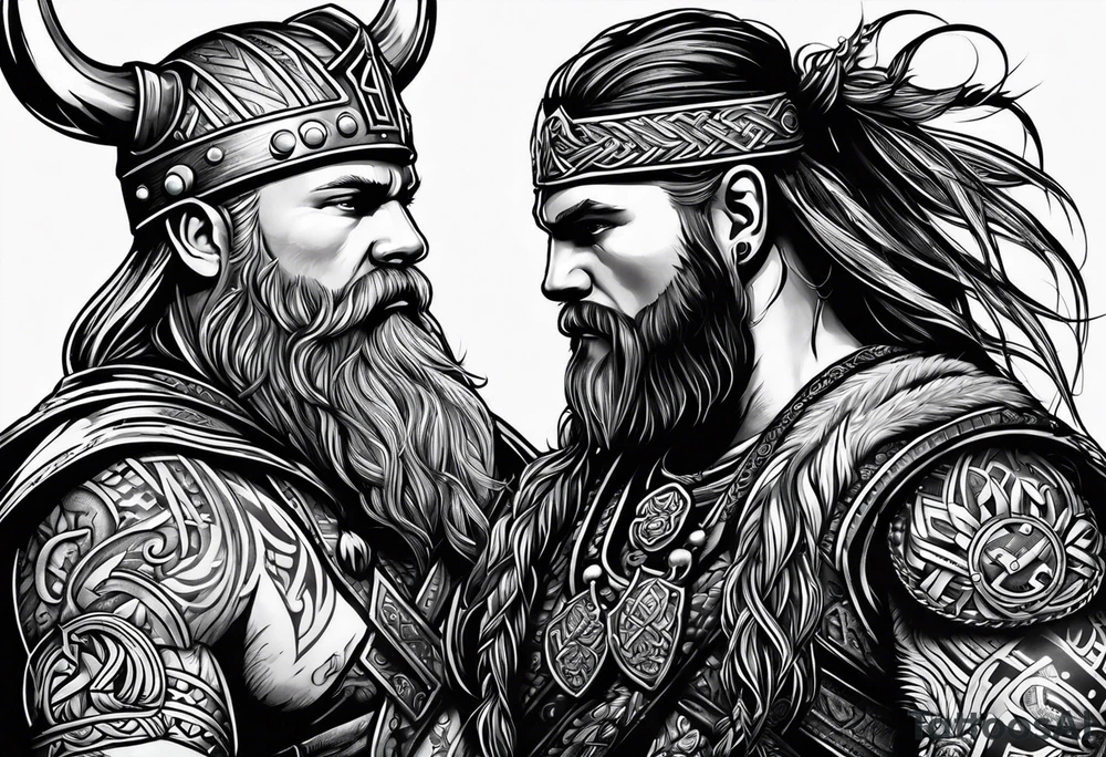 viking
 friendship tattoo idea tattoo idea