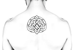 A Celtic knot on the left pec tattoo idea