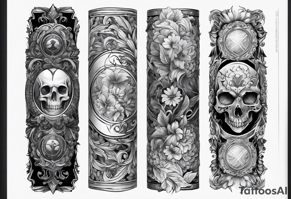 full arm sleeve tattoo idea