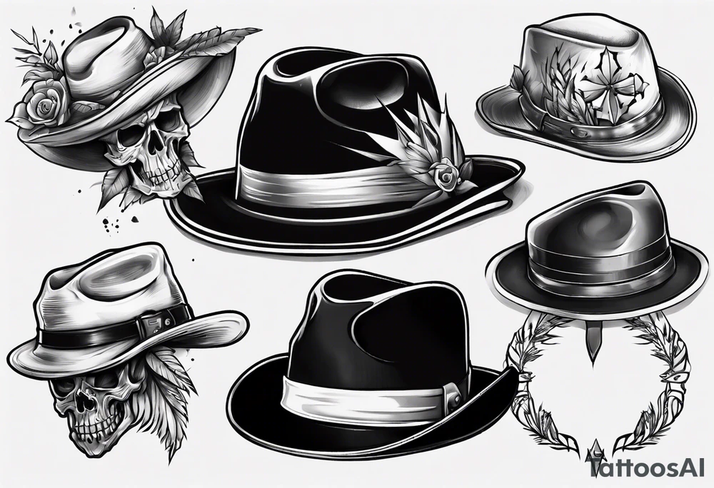 Mblack hat tattoo idea