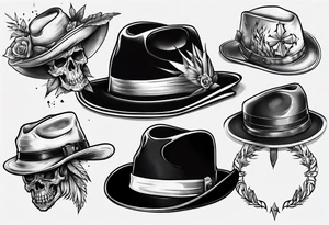 Mblack hat tattoo idea