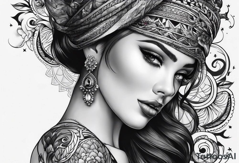 full sleeve tattoo canvas tattoo idea