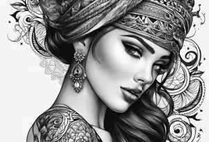 full sleeve tattoo canvas tattoo idea