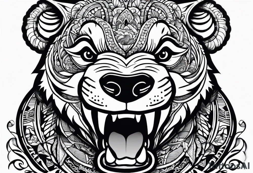 Angry Mc.Badgers tattoo idea