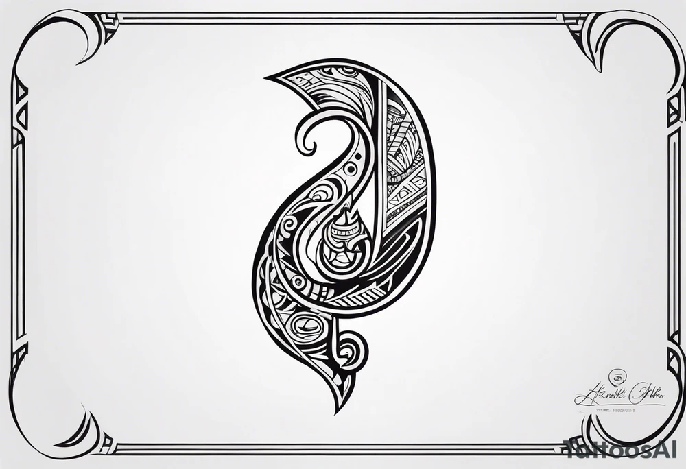 Polynesian maori hook tattoo tattoo idea