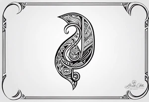 Polynesian maori hook tattoo tattoo idea