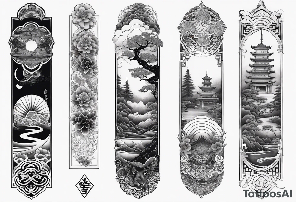 Reincarnation long forearm tattoo tattoo idea