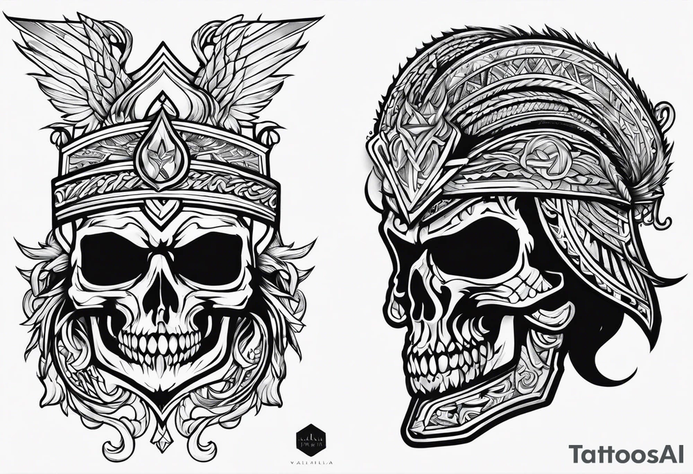 Valhalla word tattoo idea