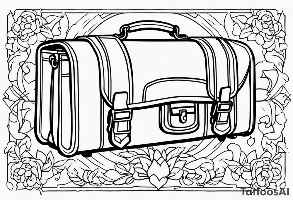 Utopia briefcase tattoo idea