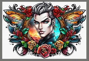 I want the name "Drew" tattoo idea