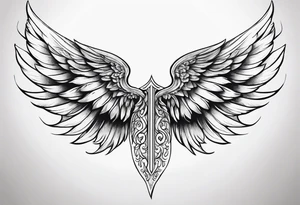Angel wing tattoo idea