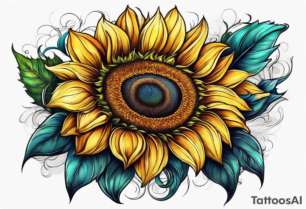flower sunflower, tattoo idea