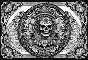 black kali, goddess pirate, pachamama, valkrye, warrior, skull, lotus azul, wing, eagle, zenza resonance, stars tattoo idea