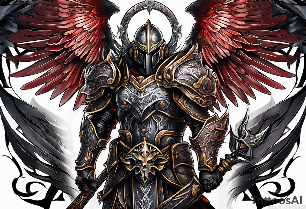 Warrior Angel tattoo idea