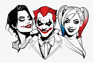 joker and harley quinn tattoo idea