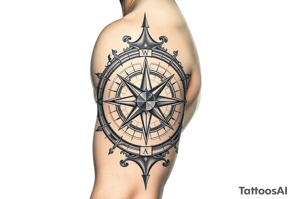 compass
infinity tattoo idea