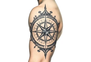 compass
infinity tattoo idea