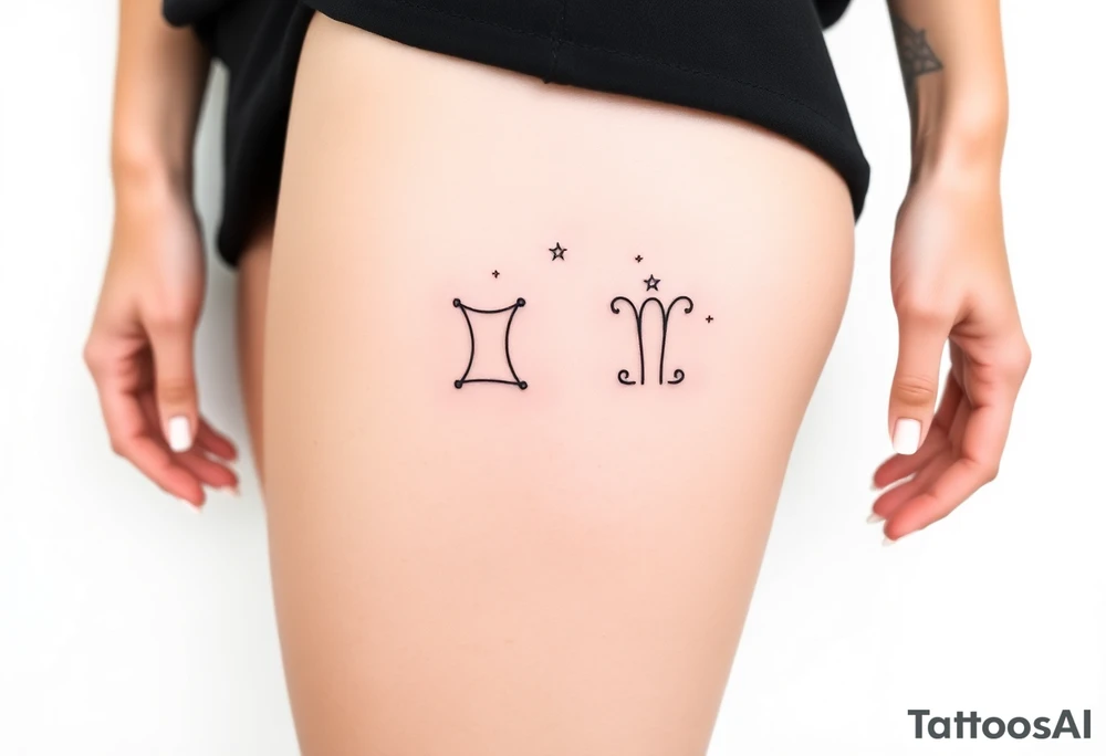 Constellation stars Gemini castor an pollux
Viola tattoo idea