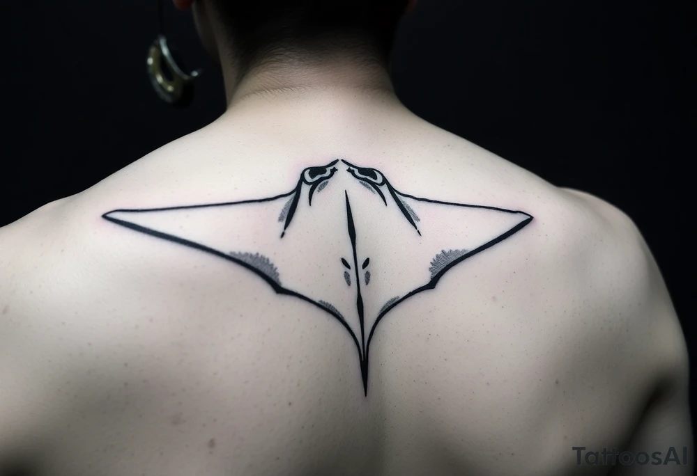 Diving, traveling around the world. Manta ray. Algo que cubra hombro y pectorales tattoo idea