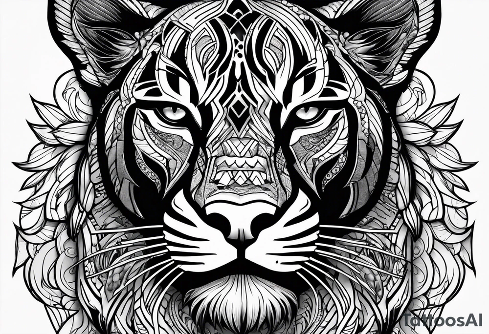 black panther tattoo idea