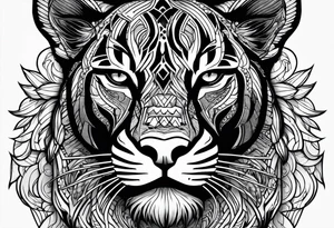 black panther tattoo idea