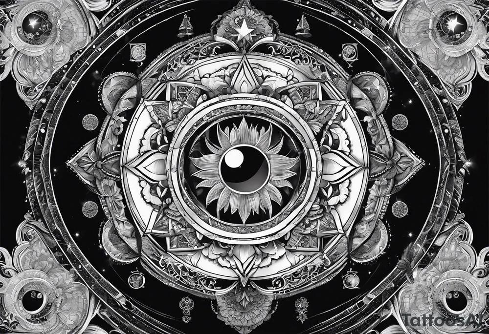 Astrology, Gemini, Natal Chart, angelic, soul mates, vision, third eye, armband tattoo idea