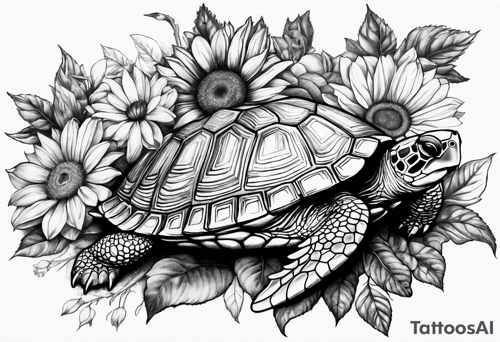 Tournesol,  Fleur roses , Caméra, tortle tattoo idea