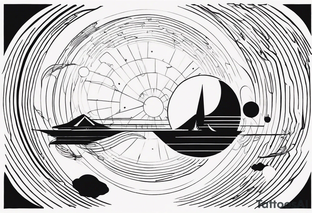 Wormhole event horizon tattoo idea