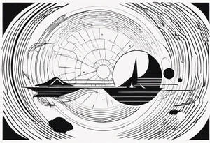 Wormhole event horizon tattoo idea