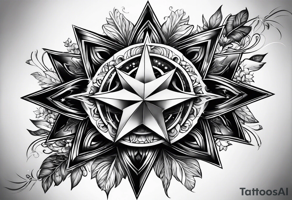 A star in the sky tattoo idea