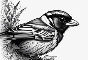 His eye is on the sparrow tattoo idea