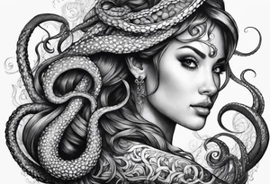 one tentacle tattoo idea