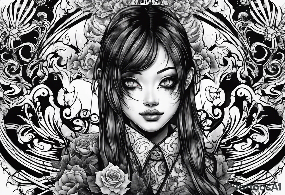 body horror tattoo idea