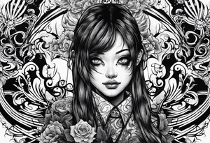 body horror tattoo idea